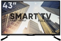 LED  Soundmax SM-LED43M02S 43"/1920*1080/SmartTV/DVB-S2/3*HDMI/2*USB - -     - RegionRF - 