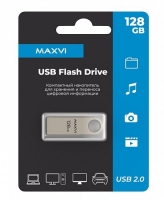 USB  _128 Gb Maxvi MK Metallic silver ,  / FD128GBUSB20C10MK - -     - RegionRF - 