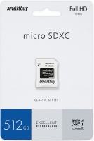   MicroSDXC_512 Gb SmartBuy class 10 UHS-I U1 SB512GBSDCL10-01 - -     - RegionRF - 