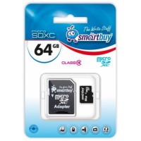   MicroSDXC 64 Gb SmartBuy class 10 UHS-I / SB64GBSDCL10-01 - -     - RegionRF - 