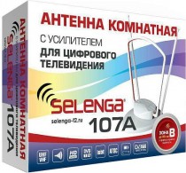 Антенна комнатная Selenga 107A активная, 33 дБ - Интернет-магазин бытовой техники и электроники - RegionRF - Екатеринбург