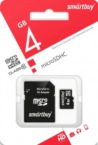 Карта памяти MicroSDHC  8 Gb SmartBuy class 10 SB8GBSDCL10-01 - Интернет-магазин бытовой техники и электроники - RegionRF - Екатеринбург