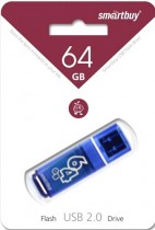 USB флеш накопитель 64 Gb SmartBuy Glossy Blue SB64GBGS-B - Интернет-магазин бытовой техники и электроники - RegionRF - Екатеринбург