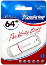 USB флеш накопитель 64 Gb SmartBuy Crown White SB64GBCRW-W - Интернет-магазин бытовой техники и электроники - RegionRF - Екатеринбург