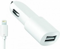 Авто З/У OLMIO (038704) USB 2.1A + кабель Apple 8-pin белый - Интернет-магазин бытовой техники и электроники - RegionRF - Екатеринбург