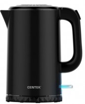 Чайник CENTEK CT-0020 черный 2200Вт, 1,7 л, металл, двойные стенки - Интернет-магазин бытовой техники и электроники - RegionRF - Екатеринбург