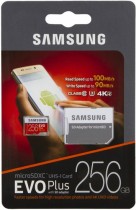   MicroSDXC_256 Gb Samsung EVO PLUS 100Mb/s  MB-MC256GA/RU / Read 100Mb/s / Write 90mb/s - -     - RegionRF - 