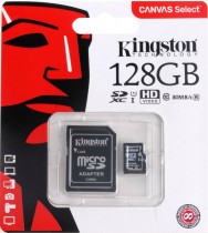   MicroSDXC_128 Gb Kingston class 10 80Mb/s / - -     - RegionRF - 