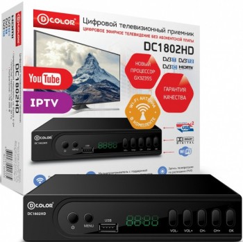   DVB-T2 D-Color DC1802HD - -     - RegionRF - 