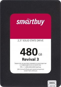 SSD  SmartBuy Revival3 480Gb SB480GB-RVVL3-25SAT3 2,5"SATA3 PS3111 3D - -     - RegionRF - 